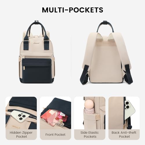 Image of LOVEVOOK Mini Backpack for Women Stylish Waterproof Backpack Purse with USB Port, Cute Daypack for College Travel Party