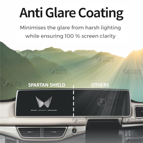Image of Spartan Shield Screen Guard For MAHINDRA XUV 7XO | Previously 700 || AX3 AX5 AX7 AX7 LUXURY PACK Models || Triple Infotainment & Instrument Cluster Touchscreen Protector [Not Tempered Glass] (XUV700 [2021-2025])