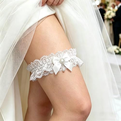 Image of Blue Garters for Bride Wedding Garter Set for Bride Bridal Garter Leg Thigh Blue