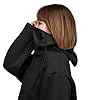 Velosso Masked Hoodie Long Sleeve Casual Hooded Sweatshirt Fleece Cover Mask Snood Hoodie Pullover Drawstring Hood (Black, S) #5