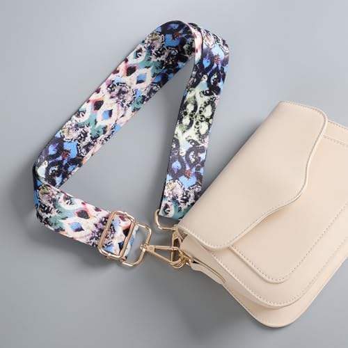 Image of chushui Colorful Pattern Purse Strap, Wide Crossbody Bag Strap Replacement | Change the look of your bag with a simple strap swap.