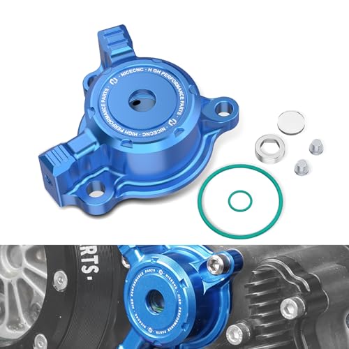 Couvercle de filtre à huile transparent bleu pour Yamaha YFZ 450 et YFZ450R