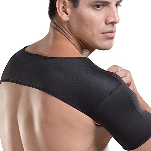 Exceart Schulter Stütze Sport Gewichtheben Schulterbandage atmungsaktiv Schulter Haltung Korrektur Gürtel Schulterwärmer für Fraktur Verstauchungen Damen Herren Schulterbreite Größe M