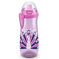 Borraccia NUK Junior Cup Effetto Camaleonte - 300ml, Beccuccio Morbido, Anti-Goccia, Senza BPA, Turchese