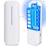 Plug in Fly Trap Indoor Flying Insect Trap, Fruit Fly Traps for Indoors with 12 Refills Bug Zapper Mosquito Traps UV Light Gnat Traps for House Indoor for Home Office Kitchen