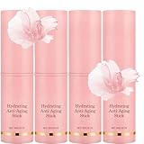 Elveur Bálsamo Renovador de Colágeno, Multi-Bálsamo Hidratante Facial, Rebote de Arrugas Hidratante Anti Envejecimiento, Multi-Bálsamo Hidratante Todo en Uno para Cara, Ojos y Cuello (4pcs)