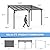 AirWire 10x14 FT Gazebo Pergola Awnings for Patio with Hardtop Gazebos on Clearance Patio Covers for Shade and Rain, Lean to Gazebo Sunroom Patio Canopy Outdoor Pergolas for Patios,Decks,Backyard