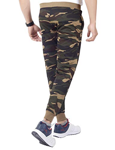 Image of DECISIVE Fitness Joggers Slim Fit Track Pant with 2 Pocket Track Pant for Men- Camo-Grey