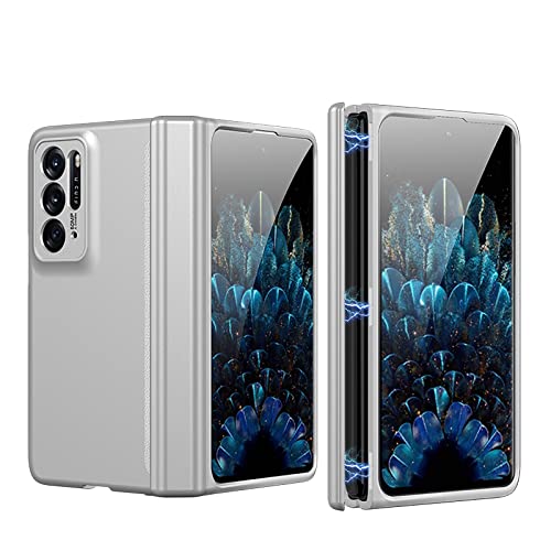 Coque Oppo Find N pliable tout compris, étui de protection charnière mince argent