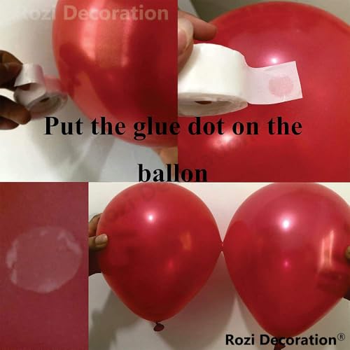 Image of Rozi Decoration 750 Glue Dot for Balloons Accessories Tool Kits Foil, Latex, Confetti Balloon Adhesive,Easy To use (3 Box /750 Glue Dot)