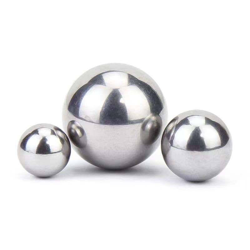 Precision Balls 304 SUS Precision Bearing Steel Ball Solid Small Steel Bearing High Carbon Steel Ball Steel Ball0.5-6mm(200Pcs,4.736mm)