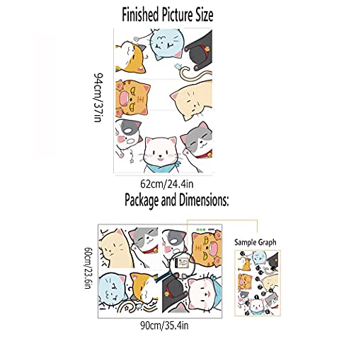 Buerhomie Cats Kitten Wall Stickers, Anime Nursery Murals For Kids Bedroom #TOP6