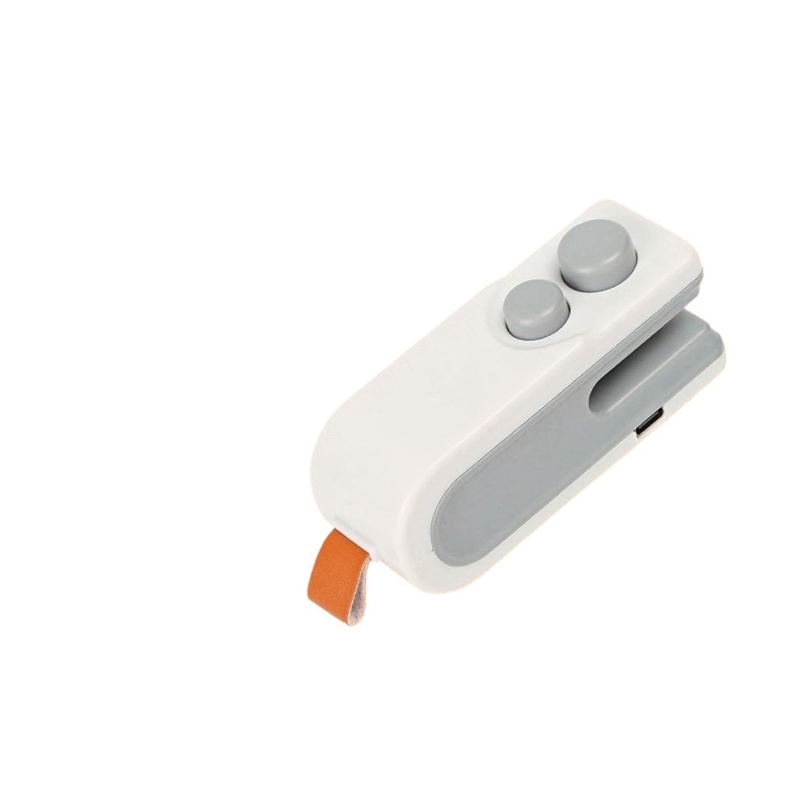 Sac de rangement pour mini machine à sceller - Rechargeable par USB - Emballage ABS - Sac à clip - Blanc