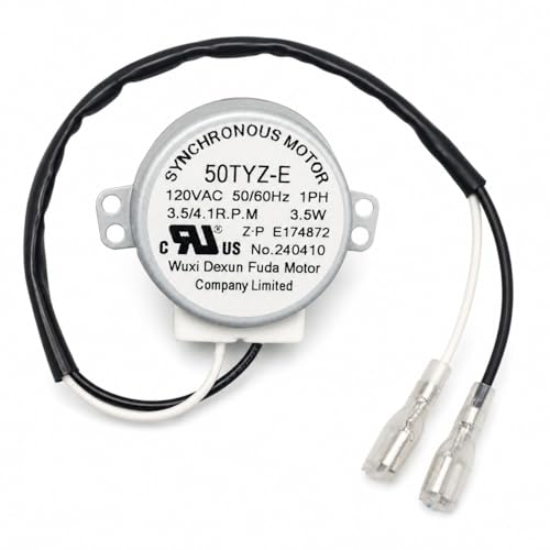 Ice Maker Synchronous Motor 120V 50/60Hz 50TYZ-E Replacement Compatible with Commercial Household Ice Maker HZB-12/A HZB-12/B HZB-12/H HZB-12/G HZB-22BF HZB-15 HZB-12YLR HZB-20YLR 3.5/4.1 R.P.M.