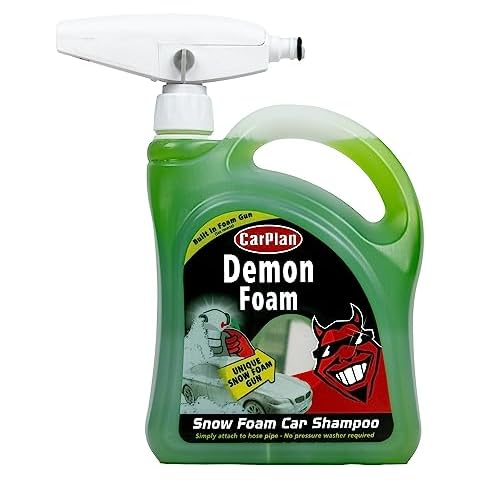 CarPlan Demon Foam 68 fl Oz (2L) with Foam Gun - Snow Foam Shampoo Cover
