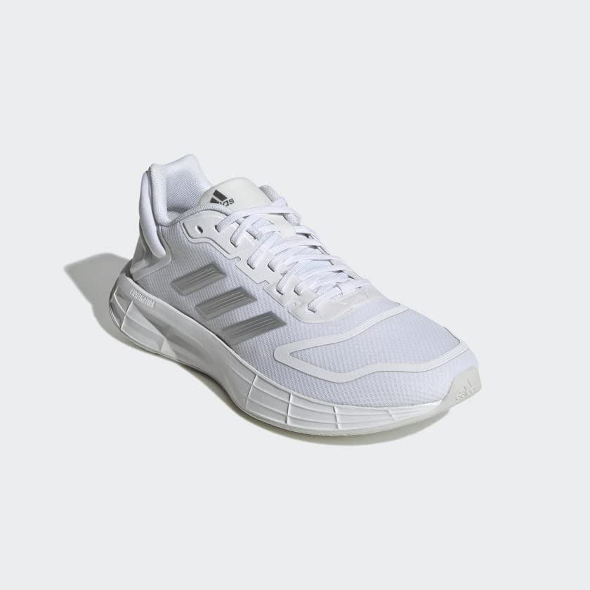 Image of adidas Adult Duramo SL 2.0 White /Silver Metallic /Grey One 10.5