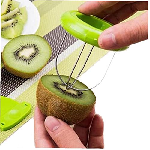 2 en 1 Kiwi Trancheuse Eplucheur Couteau Multifonction Fruit Outil De Kiwi Eplucheur De Raisin