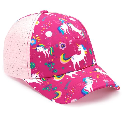 WAWSAM Casquette de Baseball Filles Ajustable Chapeau de Soleil pour Enfants Casquette Enfant Fille