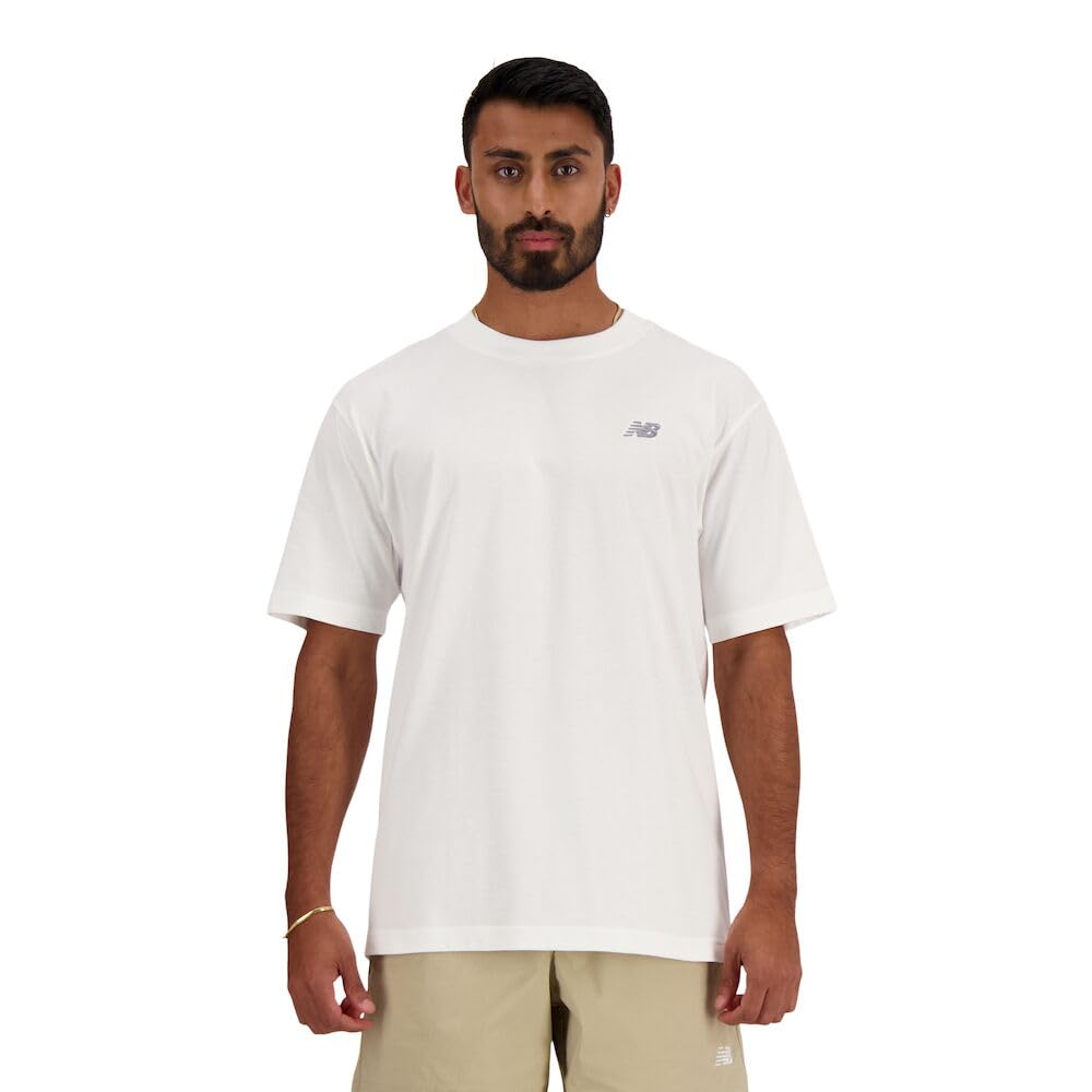 New Balance Men's Sport Essentials Cotton T-Shirt, White, XXL