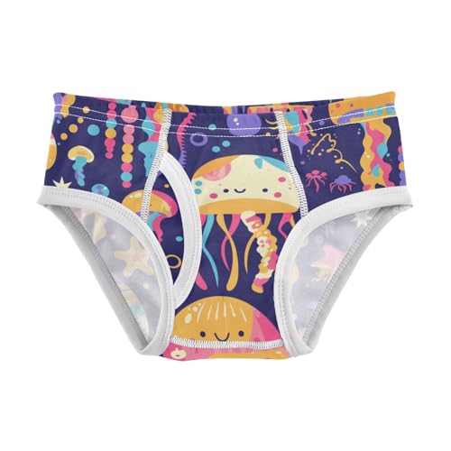 Colorful Jellyfish Toddler Boy Pure Cotton Kids Underwear Cute Children Undies