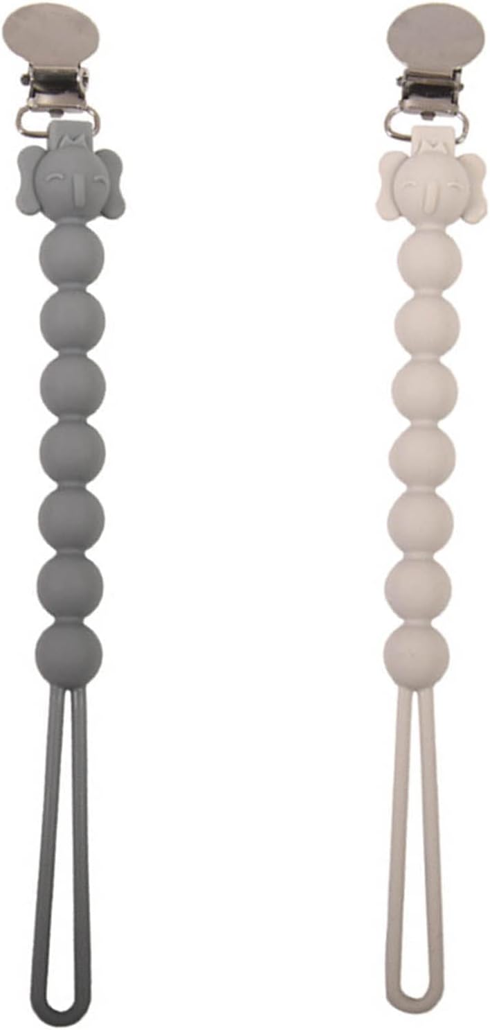 NHCDFA Mam Dummy Clip,2 Pcs Silicone Material Mam Dummy Clips,BPA Free