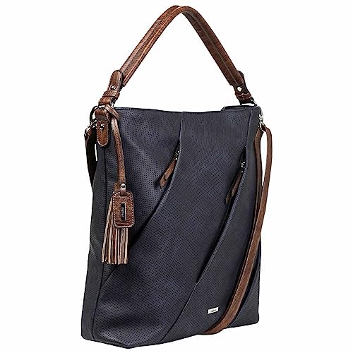 Rieker Damen Handtasche H1057, Blau (ozean), 410x110x355 mm