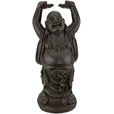 Oriental Muebles 3 ft. De Altura de pie Estatua de Buddha Sonriente