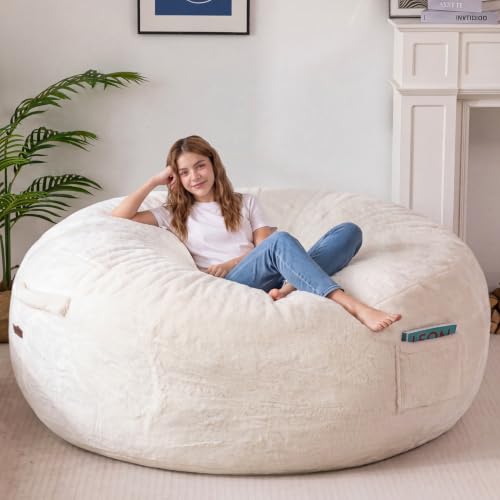 MAXYOYO Bean Bag Chair, Soft Bean Bag Sofa with Supportive Foam Filling