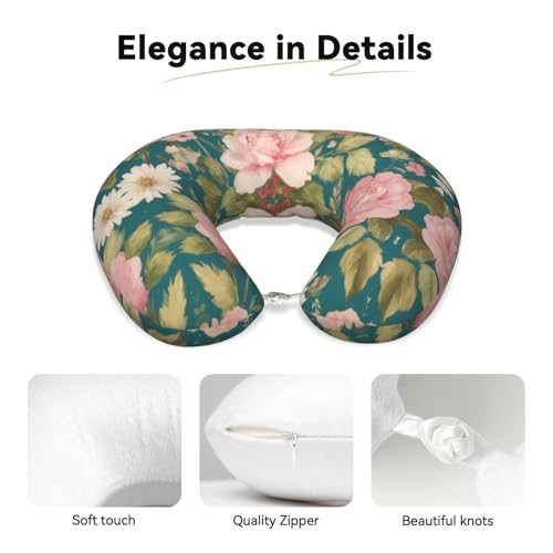 Almohada de espuma viscoelástica para cuello de viaje miniatura 4
