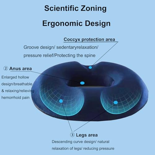 Generic Donut Pillow Hemorrhoid Tailbone Cushion, Ergonomic Memory Seat Cushion For Pain Relief Prostate/Sciatica/Pelvic Floor/Sit Pressure Sores thumb #1