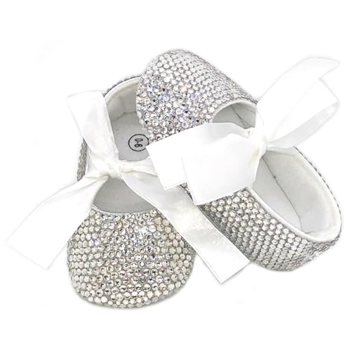 Ballerine Cristaux Strass Bébé Fille pour Baptême Brillabenny