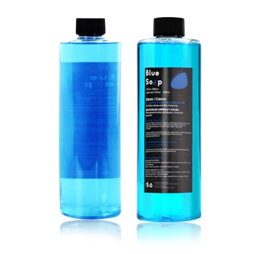 One Tattoo World Classic Highly Concentrated Tattoo Soap Equivalent as Green Soap Smells Better for Tattoo Aftercare or Regular Home & Office with 10 Times of Water Dilution Blue OTW-PPSoap500B