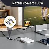 Adapter USB C męski, USB C 40 Gbps adapter szybkiego ładowania PD 100 W transmisja audio wideo, kompatybilny z Thunderbolt 3 USB 3.1 USB 2.0 Kompaktowy format ze stopu aluminium PC tablet smartfon