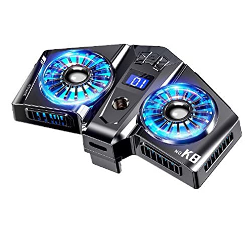 LIZHOUMIL K8 Semiconductor Radiateur double ventilateur de refroidissement RVB coloré ambiance lumière rapide dissipateur de chaleur jeu refroidisseur noir clip arrière Cover