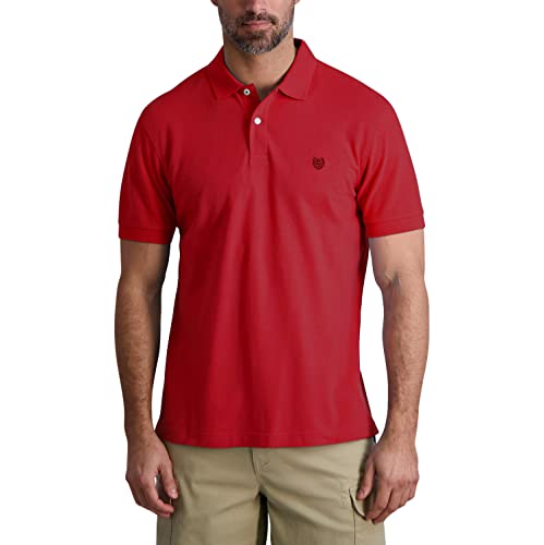 Chaps Men's Polo Shirt - Classic Fit Cotton Collared Short Sleeve Mens Golf Shirts - Casual Work Shirts for Men (S-2XL)