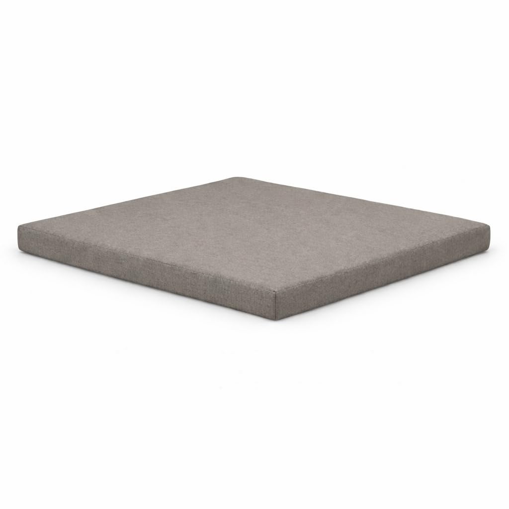 AMANSTYLE LTD Rattan Garden Furniture Cushions – Outdoor Replacement Cushion Pads for Patio Sofa, Conservatory & Garden Seating, Water Resistant Covers (Grey, Seat Cushion 58cm x 54cm x 5cm)