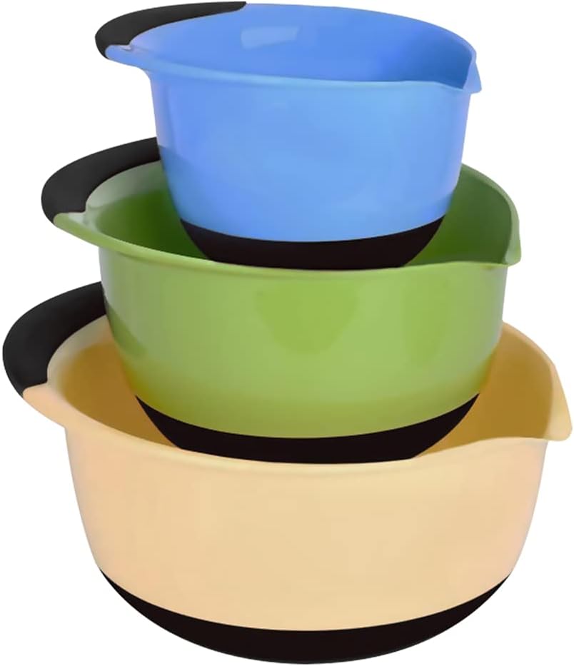 Modir Kitchen Grip Mixing Bowls with NonSlip Bottom and