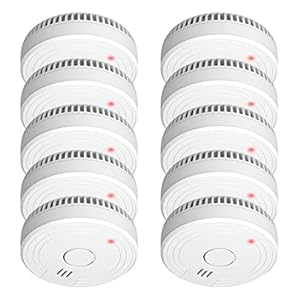 ELRO FS1801 | 10-Piece Smoke Detector Set | 10-Year Sensor | Complies with European Standard EN14604 | White | Set of 10