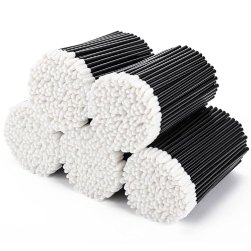 500 Pcs Disposable Lip Wands - Lip Brushes, Lipstick & Gloss Applicators - Lint Free Makeup Applicator Brush Beauty Tool