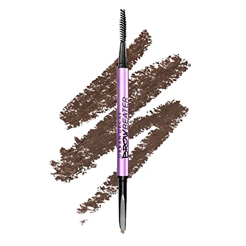 Urban Decay Brow Beater Micro Fine Waterproof Brow Pencil & Spoolie Brush (Neutral Nana - Neutral Brown), Smudge-resistant, Moisturizing, Vitamin E, Argan Oil & Coconut Oil, Vegan - 0.0018 oz