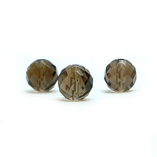 1粒売り スモーキークォーツ【カット】8mm【天然石 ビーズ パワーストーン】