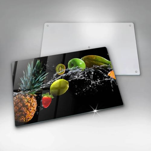 Planche à découper résistante Wallfluent 80x52cm protège-plaque grand format cuisson - 6