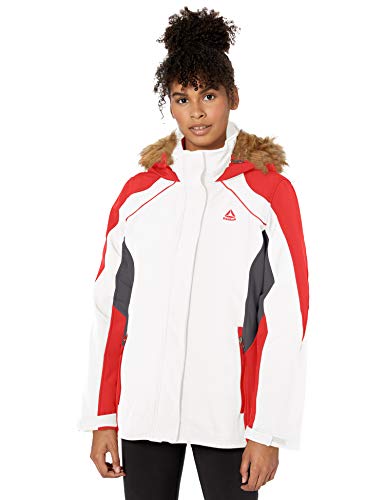 Reebok Women's Systems Active Jacket, Color Block White, M