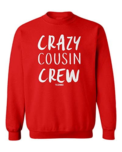 Crazy Cousin Crew - Cute Funny Youth Fleece Crewneck Sweater