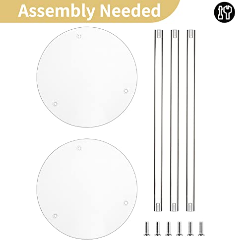 Nuptio Wedding Vases Centerpieces For Tables - 10Pcs 15.7 Inch Tall Acrylic Flower Vase Flowers Stand For Party Tables Decorations - Elegant Bulk Weddings Decoration Table Geometric Centerpiece Stands #TOP6