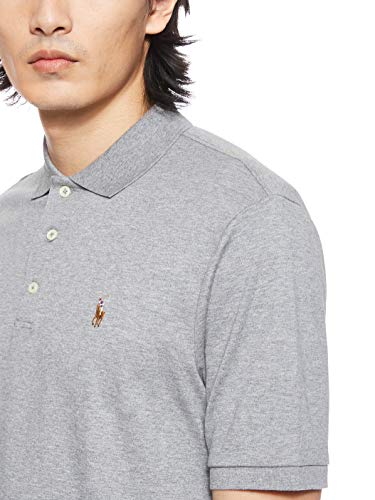 Image of POLO RALPH LAUREN Classic Fit Soft Cotton Polo Steel Heather MD
