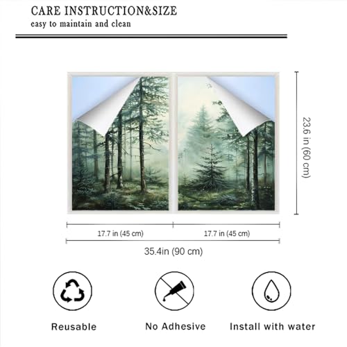 Vinilo decorativo para ventana con protección privacidad y efecto esmerilado miniatura 2
