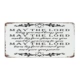 Autravelco May The Lord Bless You And Keep You Customized Metal Signs Decorative Cabin Signs Room De