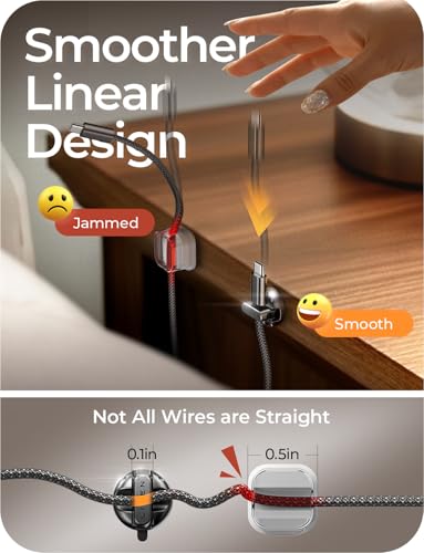 10 pack magnetic cable clips 2025 minimum size lisen halloween decor christmas decorations indoor magnetic cord holder for nightstand desk cable management for home office organizer dorm wall car