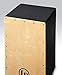 Latin Percussion Box Wire Cajon with Natural Faceplate, Black, 19
